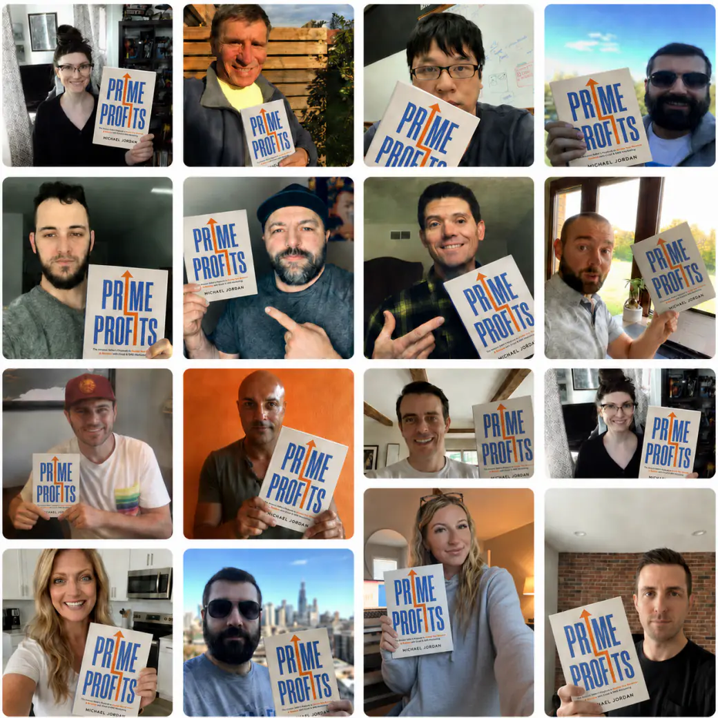 Prime Profits readers holding their copy of the book