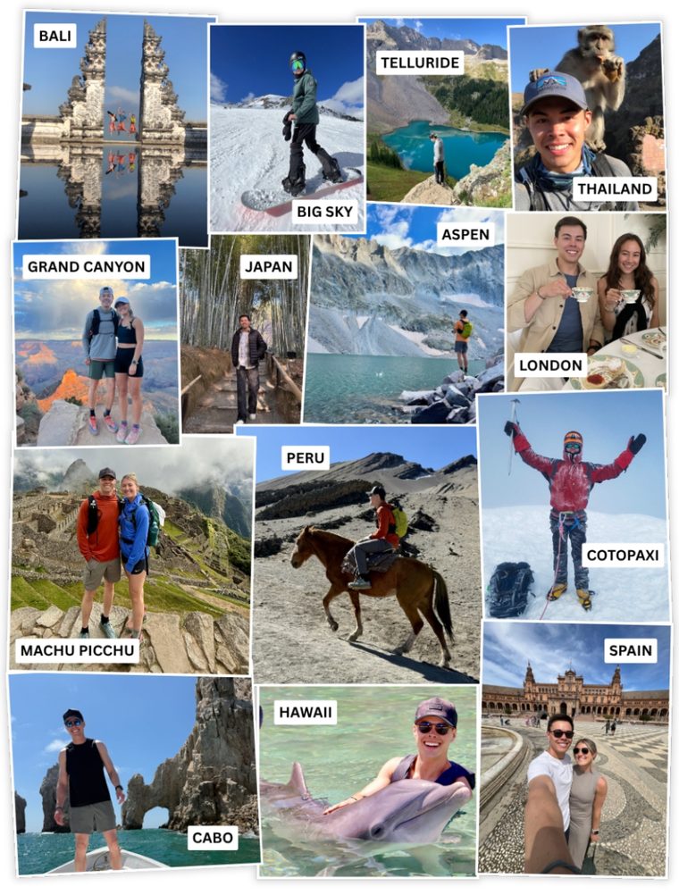 Michael Jordan traveling and exploring the outdoors around the world